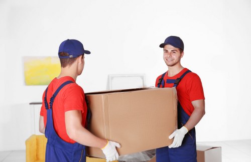 Local house removal team loading furniture in Kingston Upon Thames