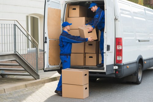 Manual handling in a removal van service