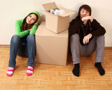 Professional movers handling a flat move with care and speed