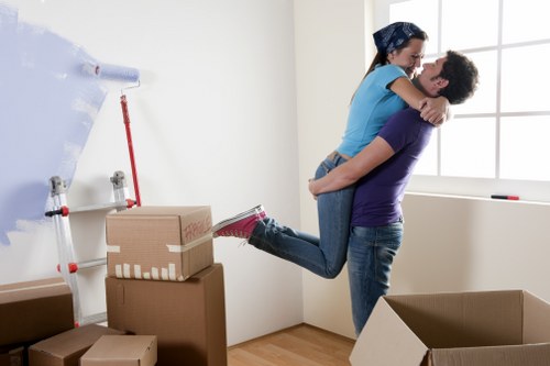 Secure packing inside a removal van for a Kingston move
