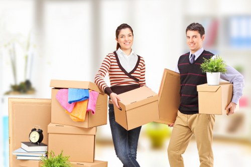 Loading furniture and boxes into a van in Kingston Upon Thames