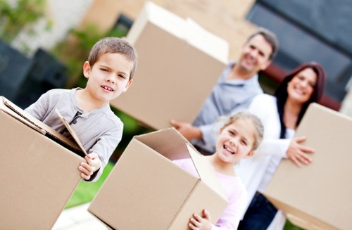 Moving van and removal team supporting a house move in Kingston Upon Thames