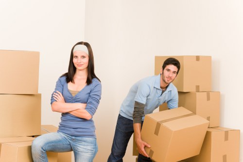 Urgent house move with boxes and furniture ready for transport