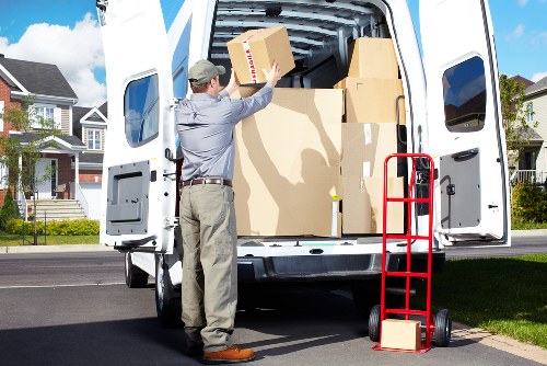 Careful unpacking and box organisation after a local move