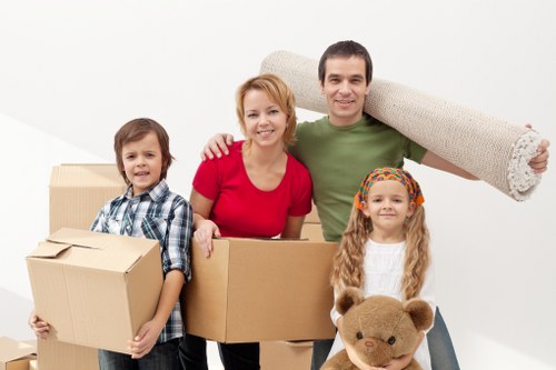 Removal team planning a flat move in Kingston upon Thames